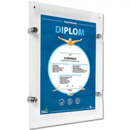 Vægskilt A2 - akryl sandwichskilt