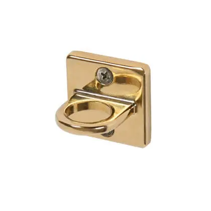 Væg beslag guld - til afspærrings reb og velour