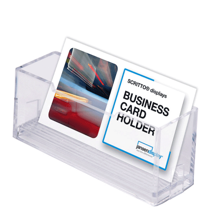 Visitkortholder Clip On væg 1 rum bredformat