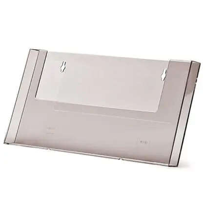 Brochureholder væg A4 1 rum bredformat W330