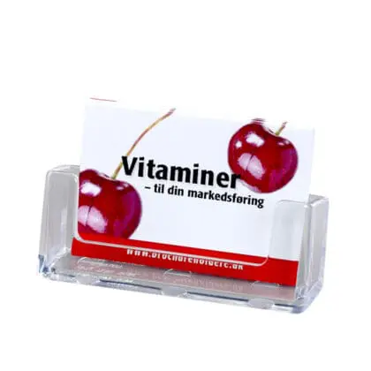 Visitkortholder væg 1 rum bredformat WBC93