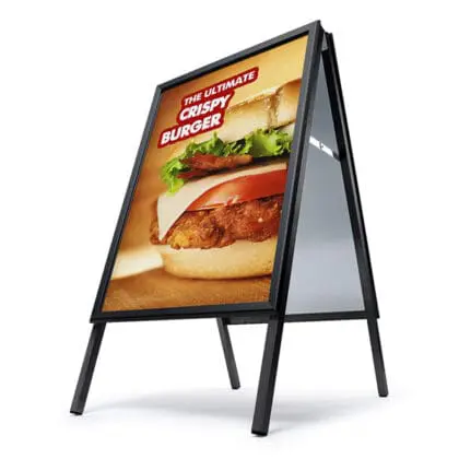 Alu-Line Gadeskilt Sort 50x70 cm