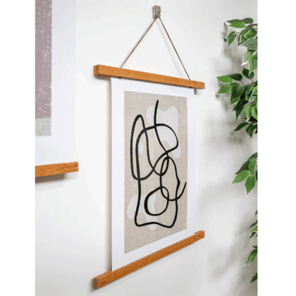 Poster Hanger i Teaktræ 50 cm