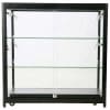 LED udstillingsmontre sort 90x90x45 cm