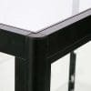 LED udstillingsmontre sort 90x90x45 cm med underskab-detalje-02
