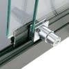 LED udstillingsmontre sort 90x90x45 cm med underskab-detalje-05