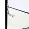 LED udstillingsmontre sort 90x90x45 cm med underskab-detalje-04
