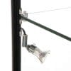 LED udstillingsmontre sort 45x200x45 cm med underskab-02