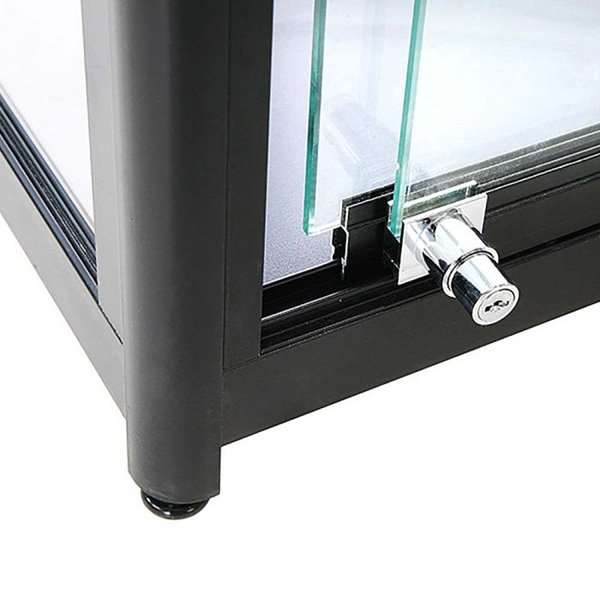 LED udstillingsmontre sort 90x200x45 cm - Billede 3