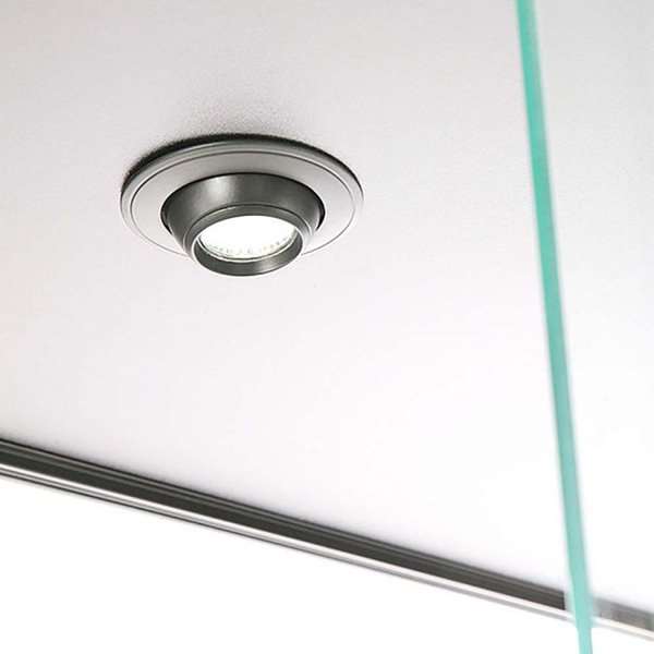 LED udstillingsmontre sort 90x200x45 cm - Billede 2