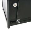 LED udstillingsmontre sort 90x200x45 cm med lagermodul