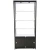 LED udstillingsmontre sort 90x200x45 cm med underskab - Billede 6