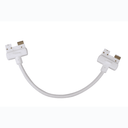 12V kabel 30 cm med to rail stik