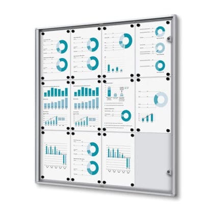 Indendørs opslagsskab Economy 12xA4 B1 brandhæmmende