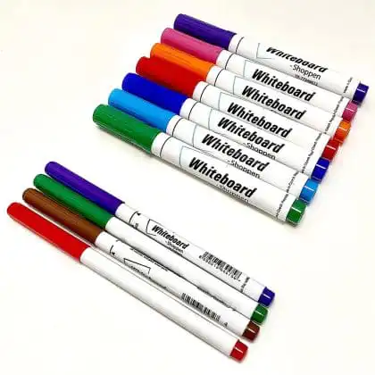 Farvesæt med 11 assorterede whiteboardmarkere