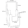 Taymar brochureholder bord 2 rum M65 højformat 2C110 - Billede 2