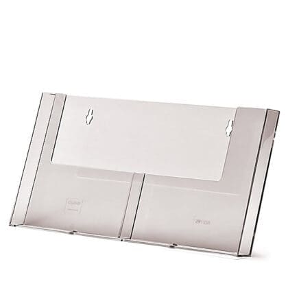 Brochureholder væg 2 rum A5 højformat 2W155H