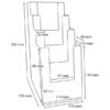 Taymar brochureholder bord 4 rum A6/M65 højformat - Billede 2