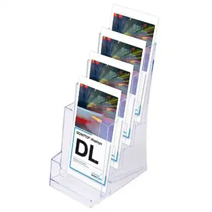Flyer holder bord 4 + 1 rum M65 højformat - 4D13A4P