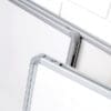 Whiteboard PROFESSIONEL fold-ud 240x90 cm med to låger - Billede 2