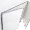 Whiteboard PROFESSIONEL fold-ud 240x90 cm med to låger - Billede 3