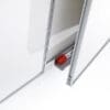 Whiteboard PROFESSIONEL fold-ud 240x90 cm med to låger - Billede 4