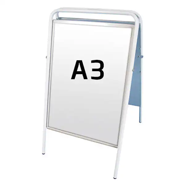 Easy Sign Gadeskilt A3 højformat - HVID