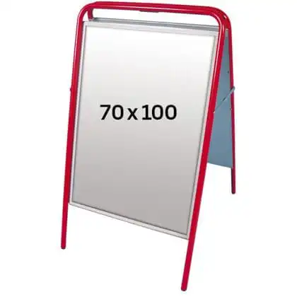 Easy Sign Gadeskilt 70x100 højformat - RØD
