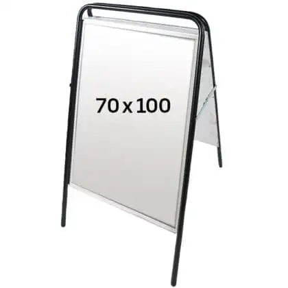 Easy Sign Gadeskilt 70x100 højformat - SORT