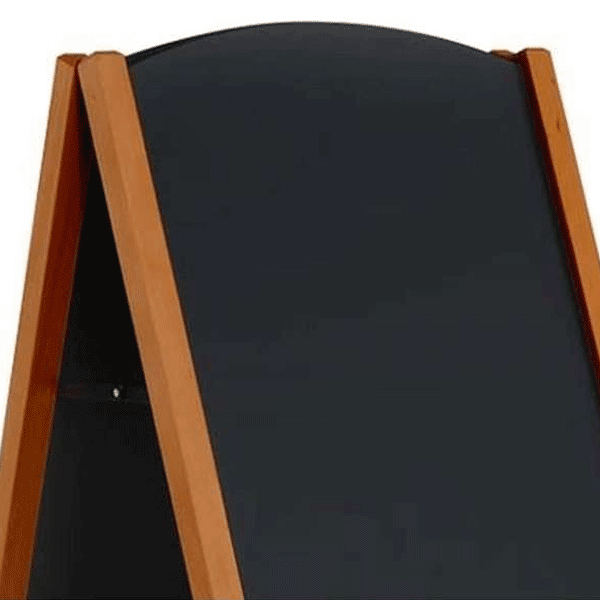 A-Skilt i bøg inkl. magnet kridttavle 59x78cm - Billede 3