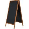 A-Skilt i bøg inkl. magnet kridttavle 60x120cm - Billede 2