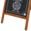 A-Skilt i bøg inkl. magnet kridttavle 60x120cm - Billede 4