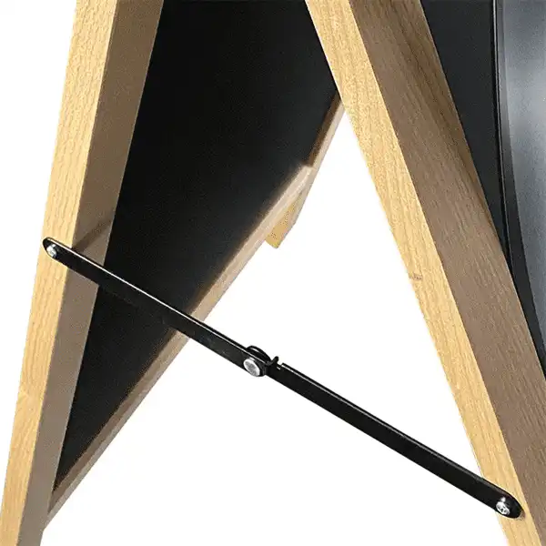 A-Skilt i lys bøg inkl. magnet kridttavle 42x87 cm - Billede 4