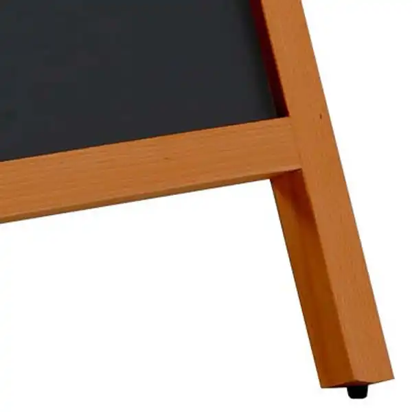 A-Skilt i bøg inkl. magnet kridttavle 59x78cm - Billede 5