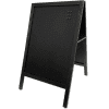 A-Skilt i sortbejdset bøg inkl. magnet kridttavle 59 x 78 cm - Billede 2