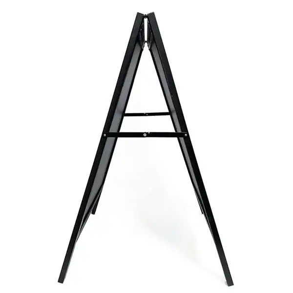 A-Skilt i sortbejdset bøg inkl. magnet kridttavle 59 x 78 cm - Billede 3