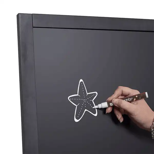 A-Træskilt Flip sort med kridttavle 55x105 cm - Billede 7