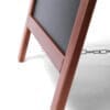 A-Træskilt teak med kridttavle 55 x 82 cm - Billede 5