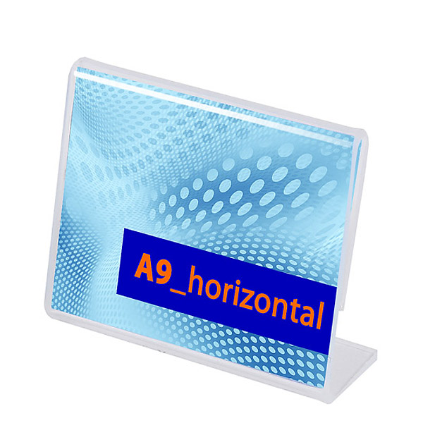 Konceptholder bord A9 bredformat L-stand A9B