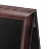 A-Træskilt mørkbejset incl. kridttavle 68x115 cm - Billede 2