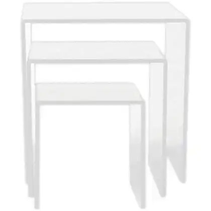 Akryl udstillings podier, 3 stk. transparent