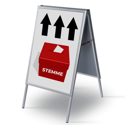 Alu-Line Gadeskilt A1 valgkamp 2026