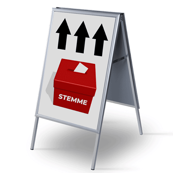 Alu-Line Gadeskilt A1 valgkamp 2026