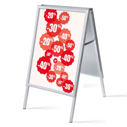 Alu-Line Gadeskilt A1 inkl. plakater UDSALG