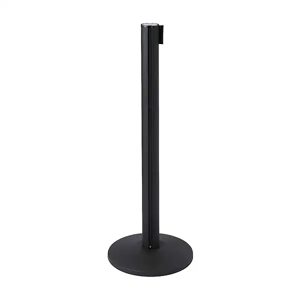 Køleder stolpe sort med sort sele 270 cm