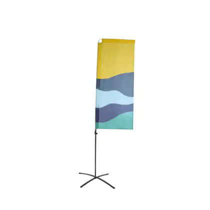 Beach flag budget rektangulær Small