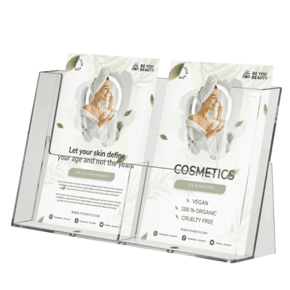 Brochureholder bord A5 højformat / 2C155H