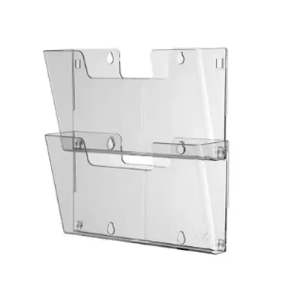 Brochureholder væg 1 rum liggende A4 XL - Billede 2