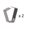 Minirail Galleriskinne 200 cm HVID inkl. kroge/perlonsnor og fittings - Billede 7