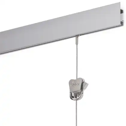 Cliprail Max Galleriskinne SØLV 150 cm